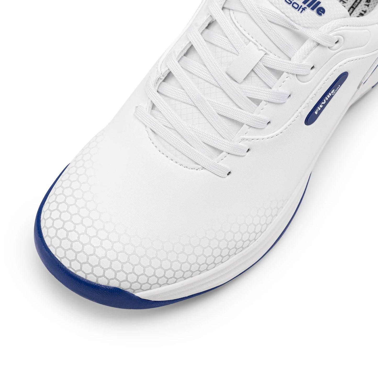FitVille Wide Men's Golf Shoes Non-Slip Wear-Resistant Comfortable/Pickleball Sports Shoes Suitable for Swollen Feet