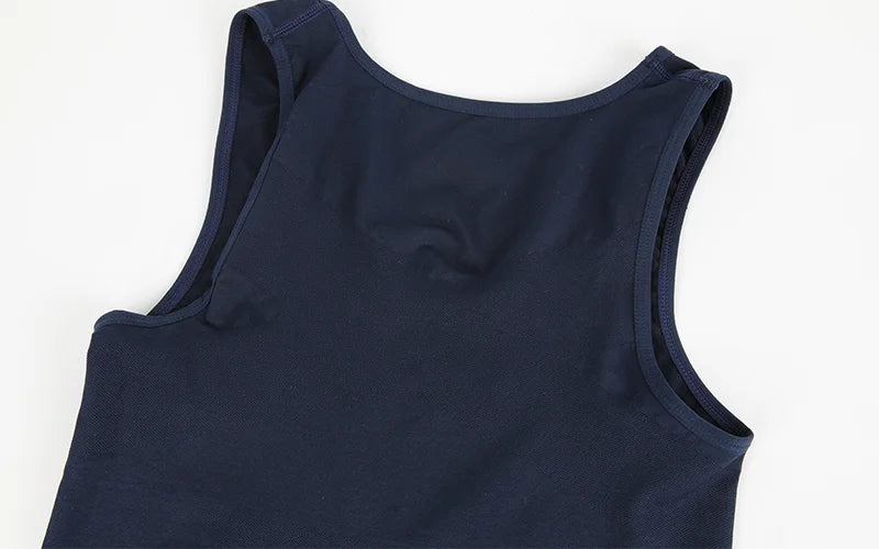 3 PCS Men Sleeveless Compression Vest Solid Slimming Body Shaper/Shirt Gym Workout T Shirt Tummy Control  Tank Tops