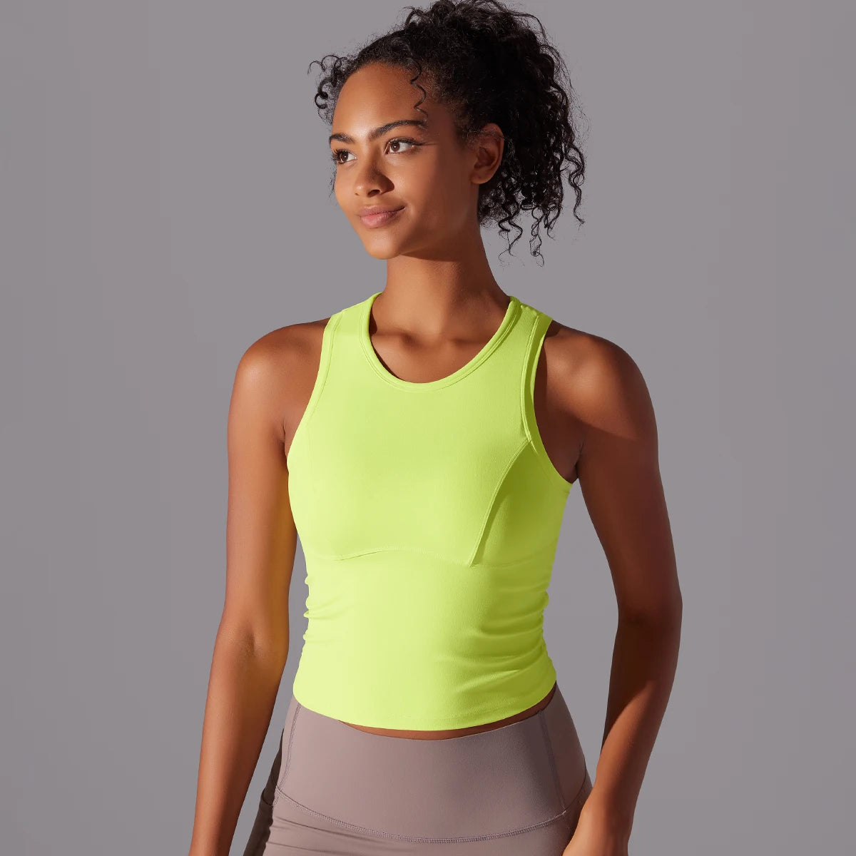 Sleeveless Yoga Vest Slim Sportswear  Stretchy Slim Sports Bra/Breathable Pleated Tank Top Quick Dry Fitness Wear Sexy Slim Top