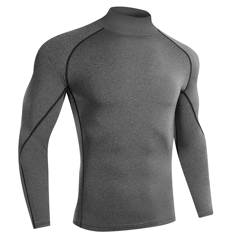 Men Running T shirt Quick Dry Bodybuilding Sport Shirt Long Sleeve/Compression Top  Fitness Tight Rash Guard Gym T-Shirt Men