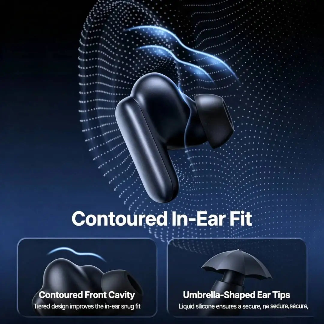 Baseus Inspire XP1 50dB Adaptive ANC Wireless Earbuds/Bluetooth 6.1 Dolby Audio 6 Mic ENC Wireless Earphones