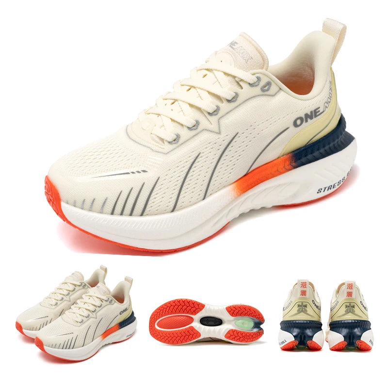 ONEMIX White Road Running Shoes for Women Air Cushion Outdoor Sport Shoes/Trainers Summer Jogging Shoes Women Footwear