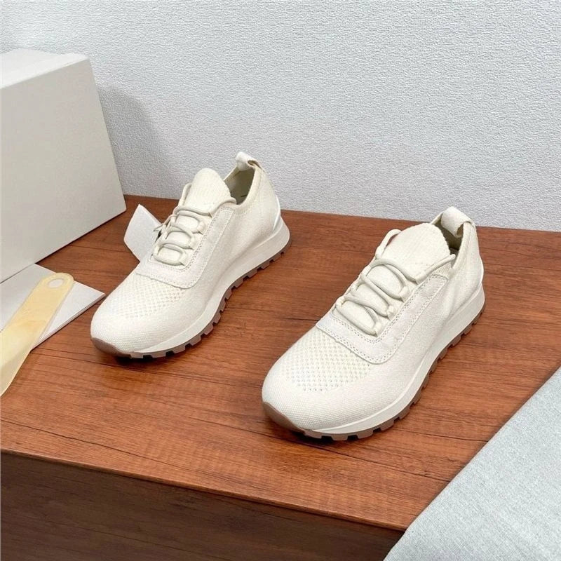 New Men's Lightweight Knitted Shoes Breathable Comfortable/Trendy Casual Athletic Sneakers Fashion Daily Footwear