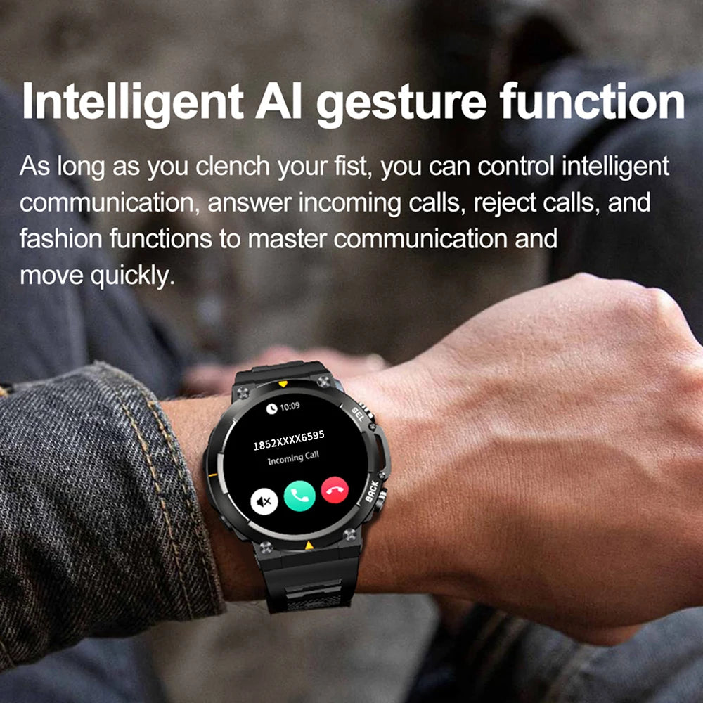 SENBONO MAX18 Smart Watch for Men AMOLED Screen AI GPT Bluetooth Call/410mAh Big Battery Fitness Tracker Men' Sport Smartwatch