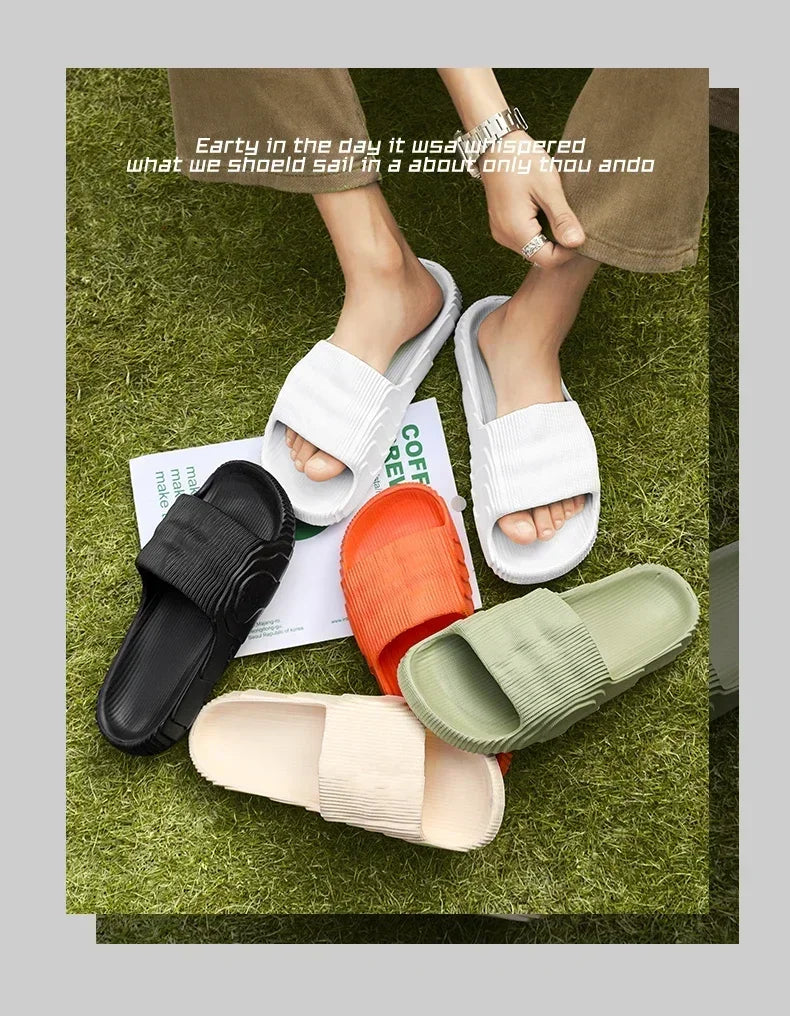 Luxury Man Sandal for Men Brand Men's Shoes White Sandals Flat/Men's Soft Sandal Summer Shoes Sale Slippers