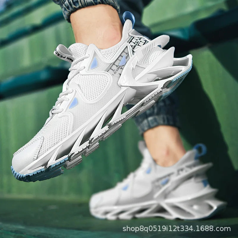Men's casual shoes, new extra-large size blade shoes/high-top sports shoes for men