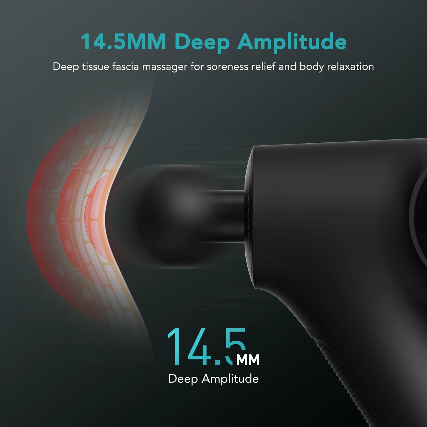 Opove Apex 14.5mm Massager Deep Tissue Massage Gun Percussion Fascial Muscle/for Athlete Workout Pain Relief Recovery Relaxation