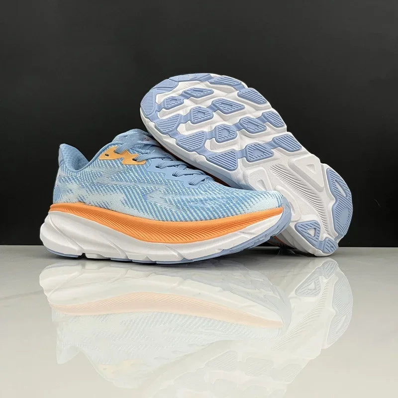 Running Shoes for Men Women Purple Blue Gradient Mesh Sneakers/Soft Thick Cushion Anti Slip Athletic Trainers