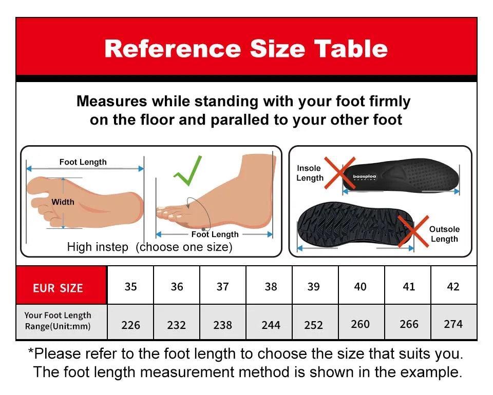 Baasploa Women Sports Shoes Outdoor Lightweight Breathable Jogging Sneakers/Female Casual Mesh Anti-slip Lace Up Running Shoes