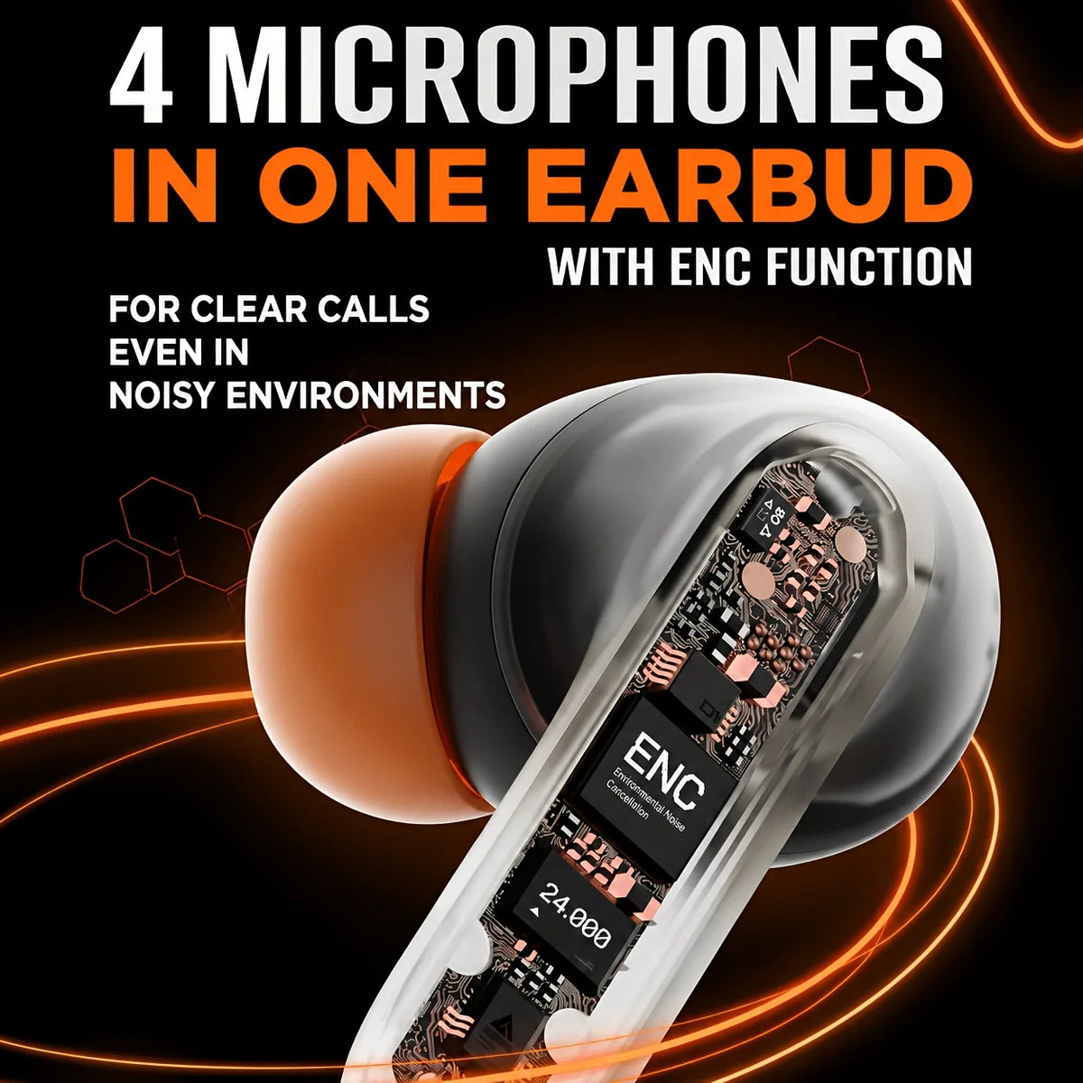 TWS Wireless Earbuds BT 5.4 Low Latency Game Earphones Microphone/Noise Reduction Fast Charging Game Mode Listen Music Earbuds