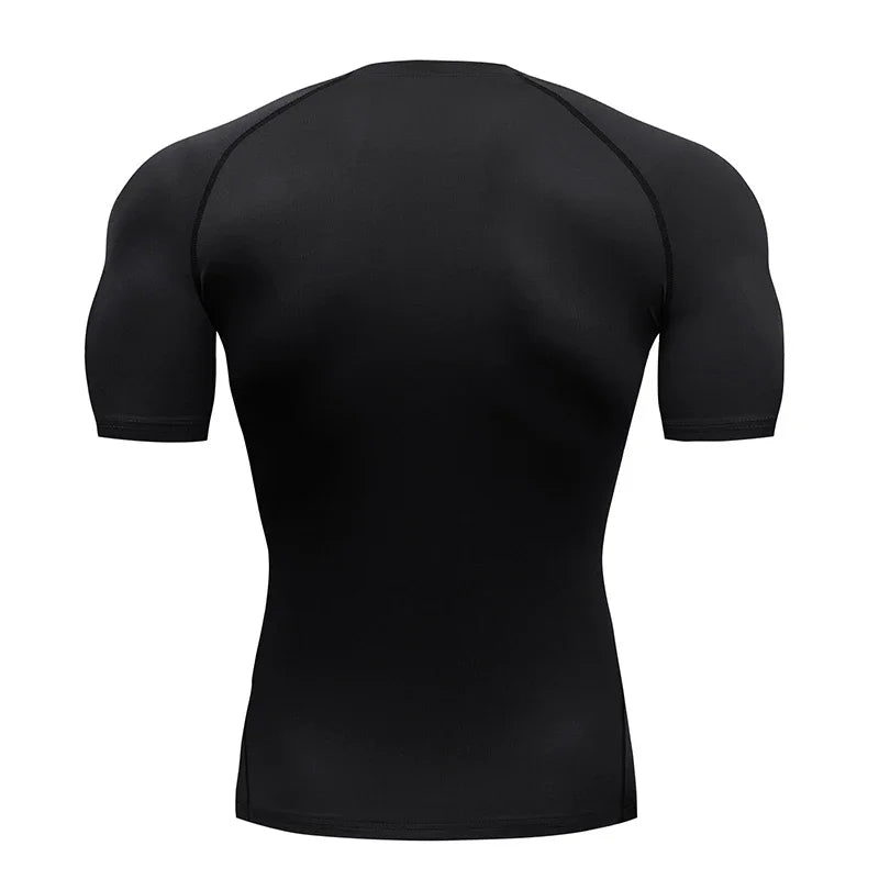Men Short Sleeve Compression T-Shirt Running Gym/Fitness Sport Tees Male Jogging Athletic Sport Tops