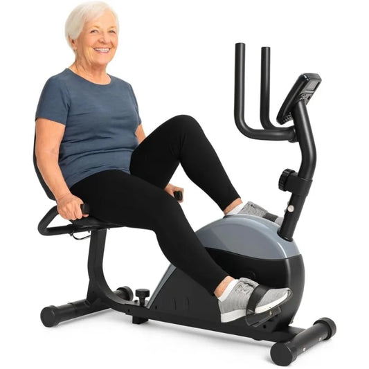 Recumbent Exercise Bike Stationary Recumbent Exercise Cycle Device/for Seniors Adults Men and Women Indoor Fitness Equipment
