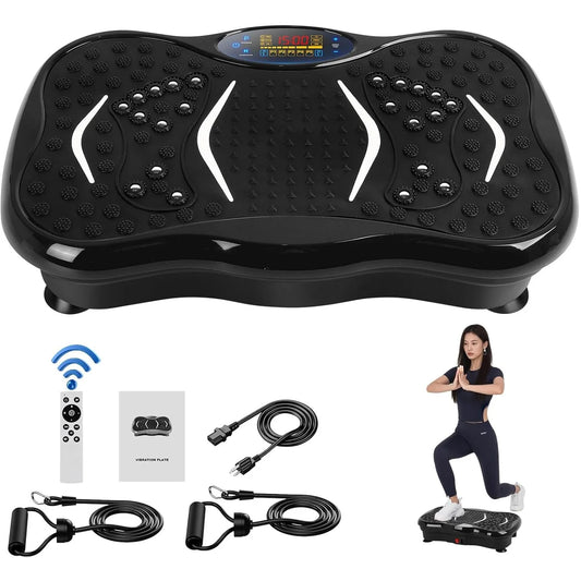 Power Vibration Plate Workout Machine Full Body Fitness Platform/for Muscle & Weight Loss SCITOO Brand, 180W Motor, Home Gym