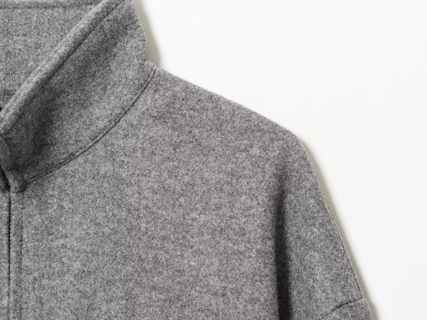 Women's Loose Stand Collar Jacket Coats Long Sleeve Zip Up Pockets/Streetwear Autumn New  Lady Casual Solid Outerwear