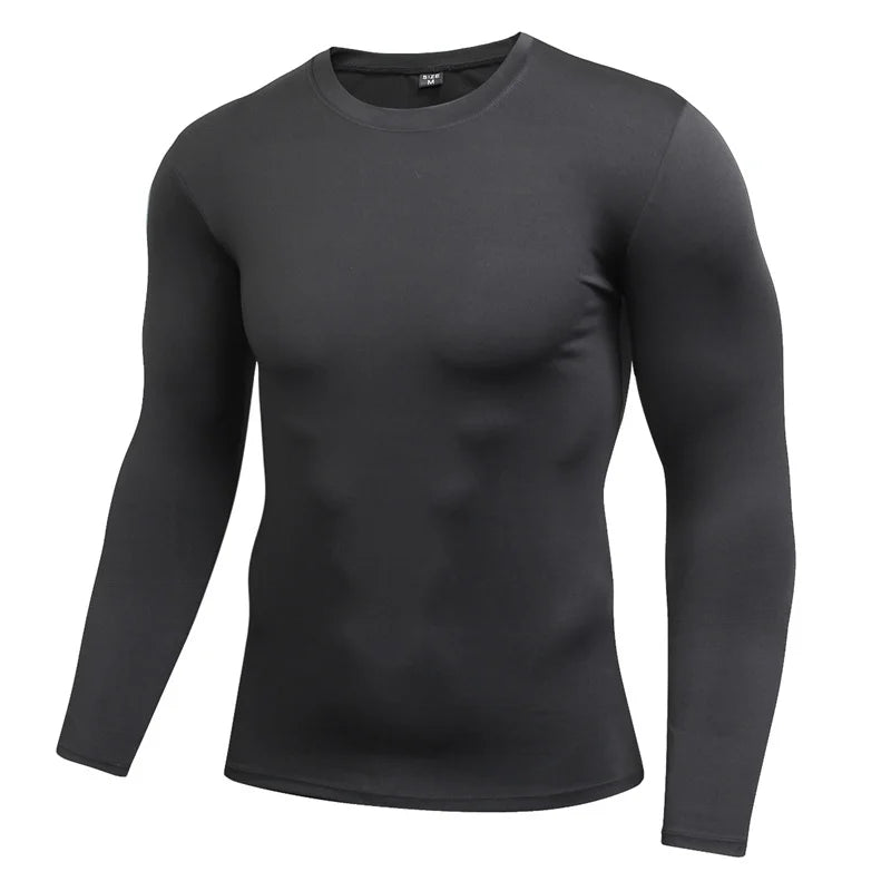 Men Compression Running T-Shirt Fitness Tight Long Sleeve Sport T-shirt/Training Jogging Shirts Gym Sportswear Quick Dry Clothes