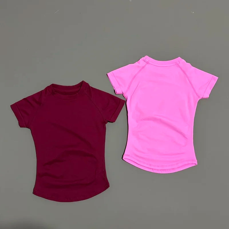 Impact Short Sleeve Top Women Gym Yoga Top Workout Clothes/Sports T Shirt Fitness Activewear Running Tight Tops