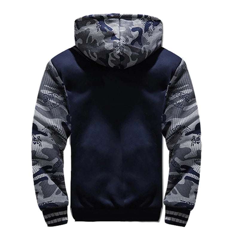 Winter Men's Coats Thicken Warm Jackets for Men Fleece Coat/Men Casual Hoodies Streetwear Long Sleeve Tops Clothing