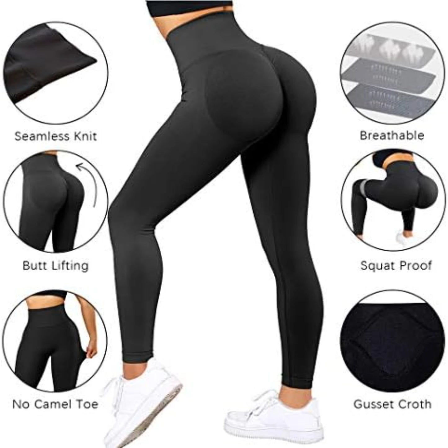 Seamless Knitted Fitness GYM Pants Women's High Waist/Tight Leggings Nude Yoga Pants