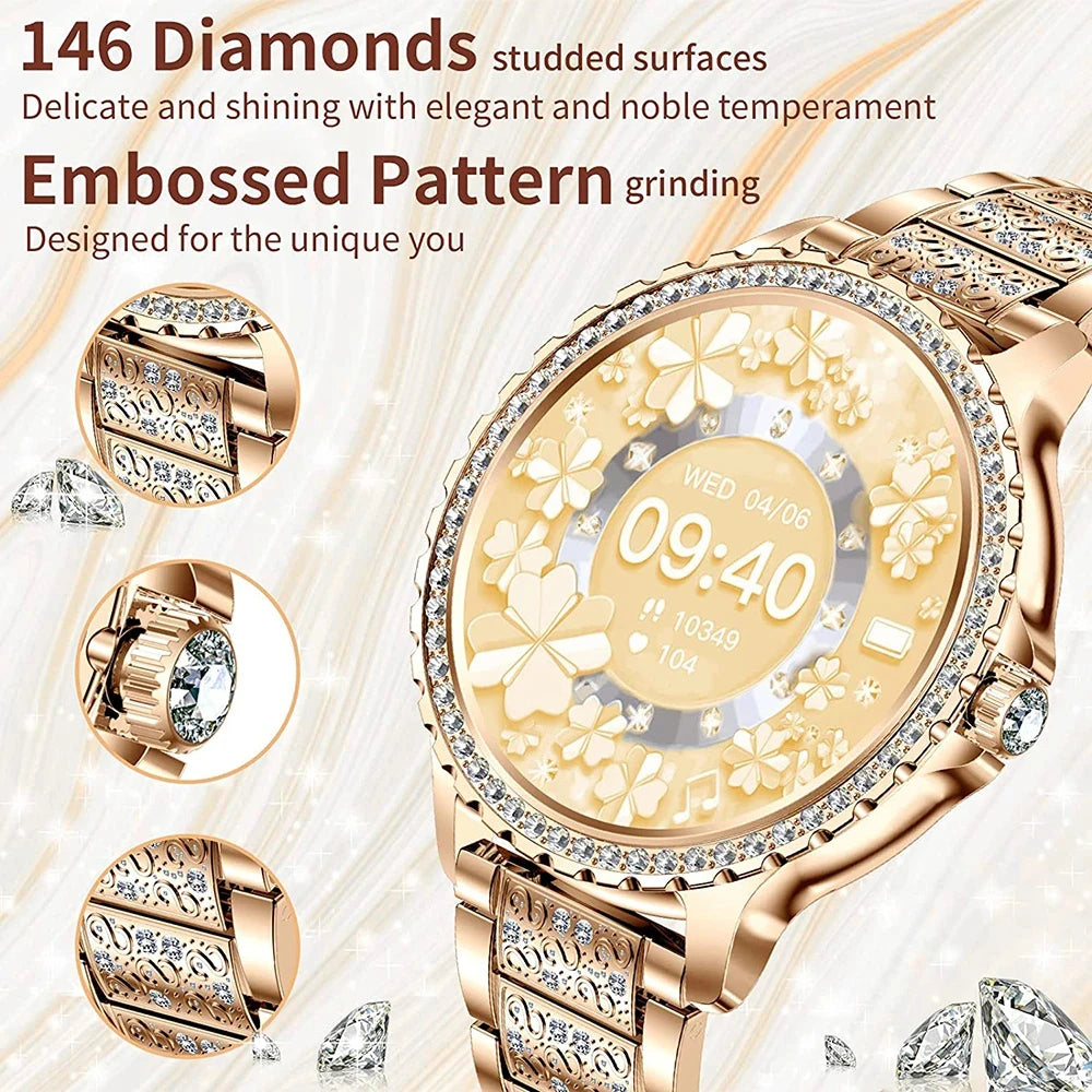 Xiaomi Fashion Women Smart Watch/1.32Inch 360 HD Screen Diamond Bracelet