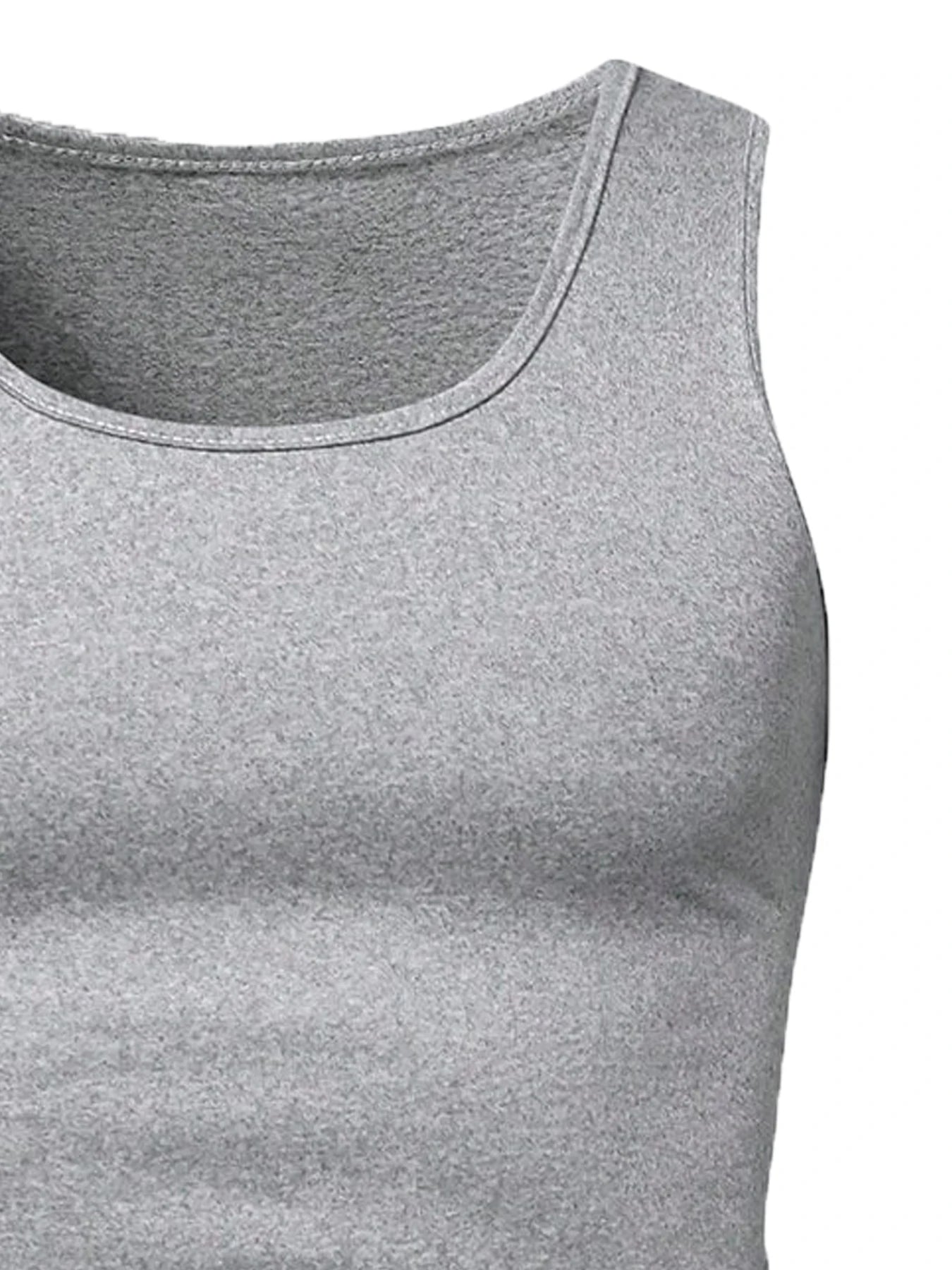 3pcs Summer Men's Sleeveless Tank Top Solid Vest Undershirts O-neck/Gym Tees Trendy Versatile Slim Fit Men Casual Vest Tops