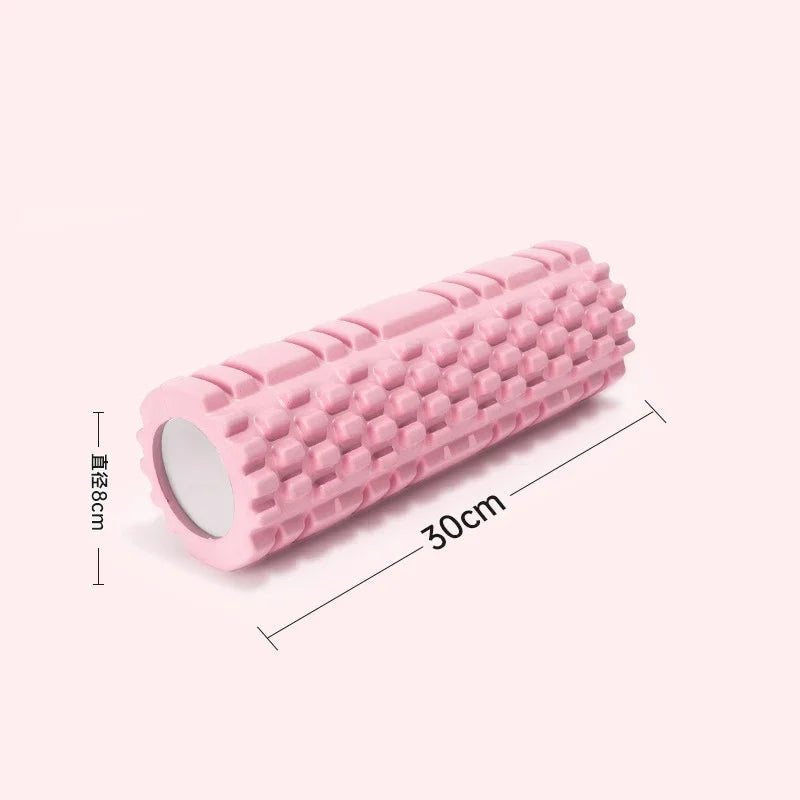 30cm Yoga Column Foam Fitness Muscle Training Pilates Sports Massage/Foam Roller Grid Trigger Point Therapy Home Gym Exercise