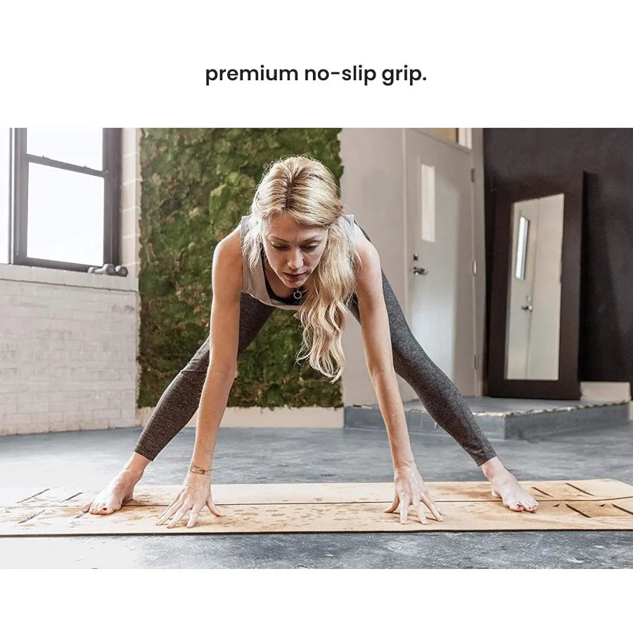 Luxury Cork Yoga Mat for Enhanced Comfort and Support/Fitness Environments Extra Thick Non Slip Design