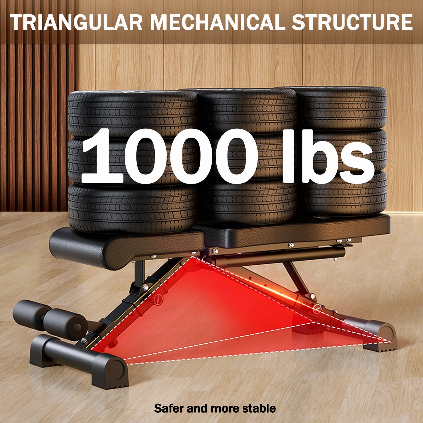 Adjustable Weight Bench for Full Body Workout Multifunctional/Strength Training Dumbbell Bench Press Foldable 1000 lbs Capacity