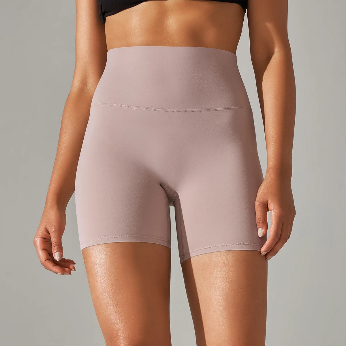 Women High Waist Breathable Yoga Fitness Shorts Stretch Sports Leggings/Running Cycling Summer Daily Workout Gym Athletic Shorts