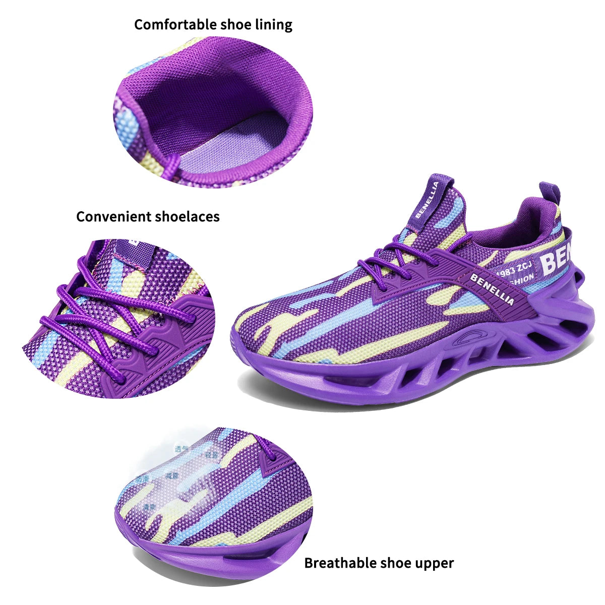Running shoes for men and women lightweight mesh breathable and comfortable/flat and soft Running shoes