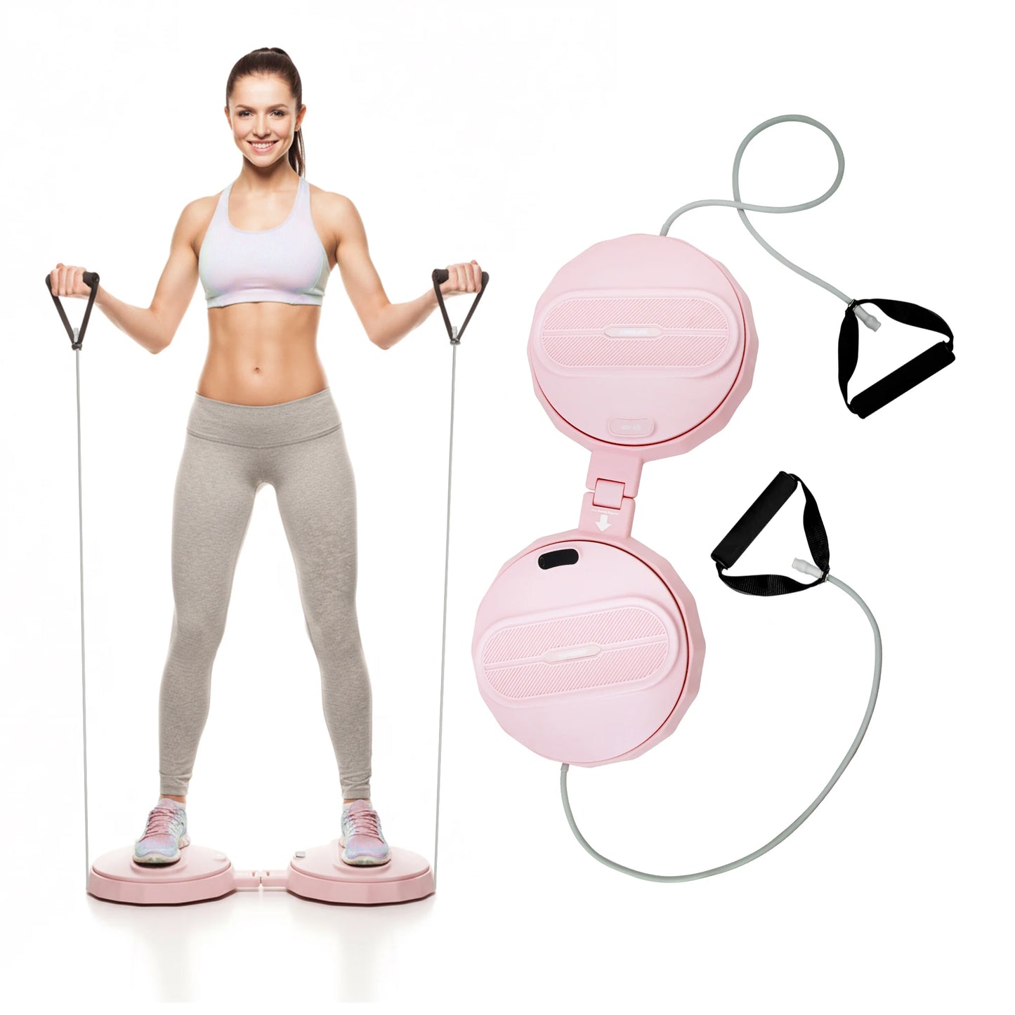 Waist Twister Machine Exercise Tool, Ab Twister Board with the Smart/LED Digital Monitor, Noiseless Ab Twister for Home Gym