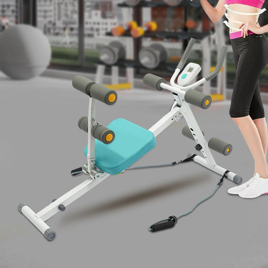 Abs Workout Equipment Sit Up Ab Machine, 264 lbs Capacity LCD Display/Home Core Training, Abdominal Crunch Machine Fitness Gear
