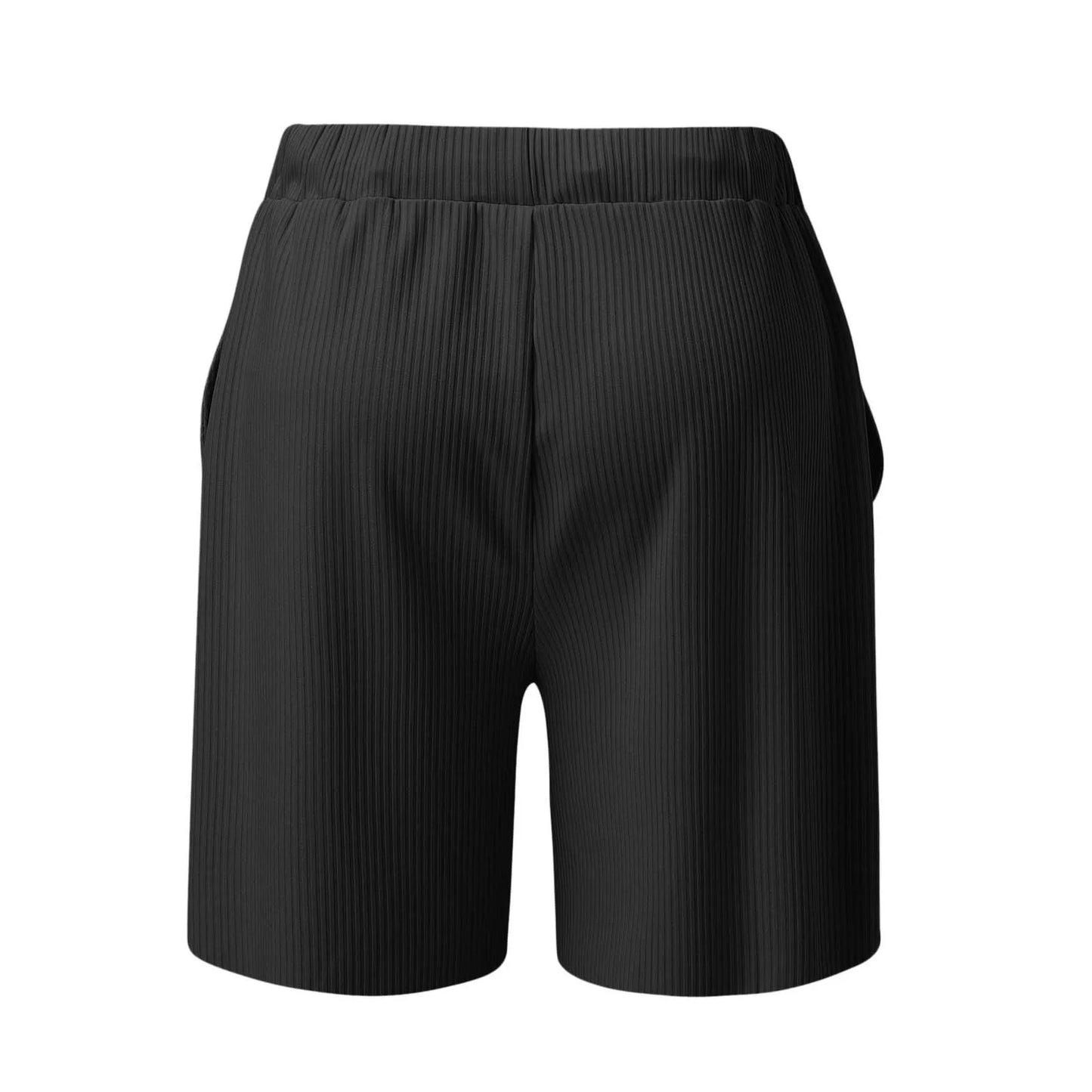 Men Tank Top Shorts Set Solid Black/Sleeveless Shirts Gym Bottoms Male Tracksuit