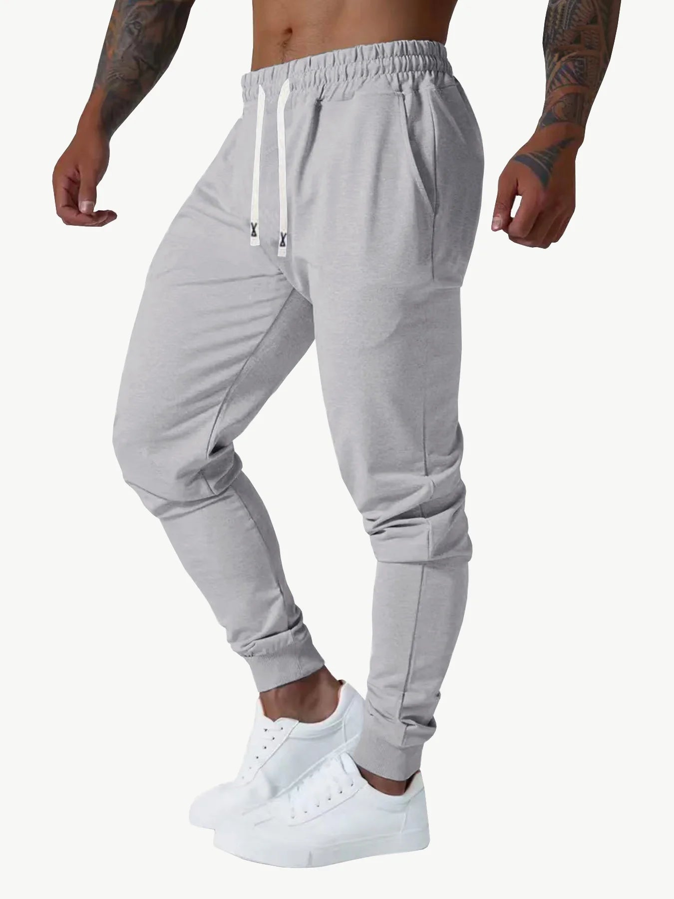 Men's 4-piece set cuffed sports casual pants comfortable fabric/suitable for outdoor sports shopping, and travel