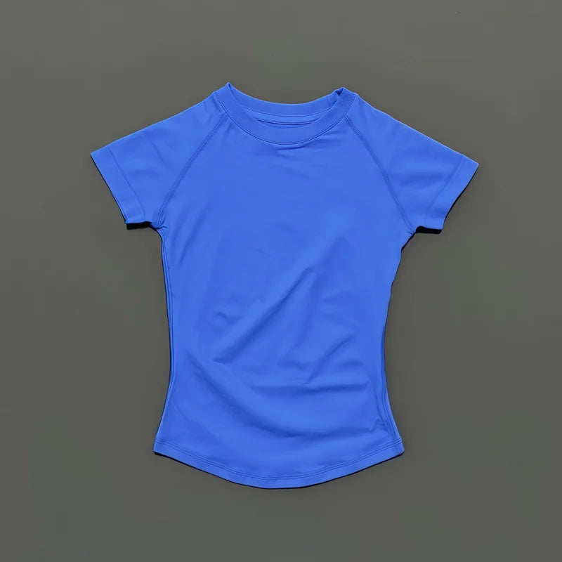 Impact Short Sleeve Top Women Gym Yoga Top Workout Clothes/Sports T Shirt Fitness Activewear Running Tight Tops