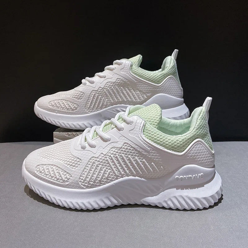 Women Shoes White Alpha Coconut Running Shoes Spring/Summer Sports Casual Mesh Sneaker Breathable Women's Shoes