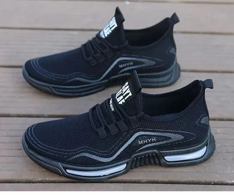 Men Shoes Slip on Fashion Sneakers Male Sport Running Shoes/Breathable Gym Training Walking Tennis Shoes Non Slip Workout Flats