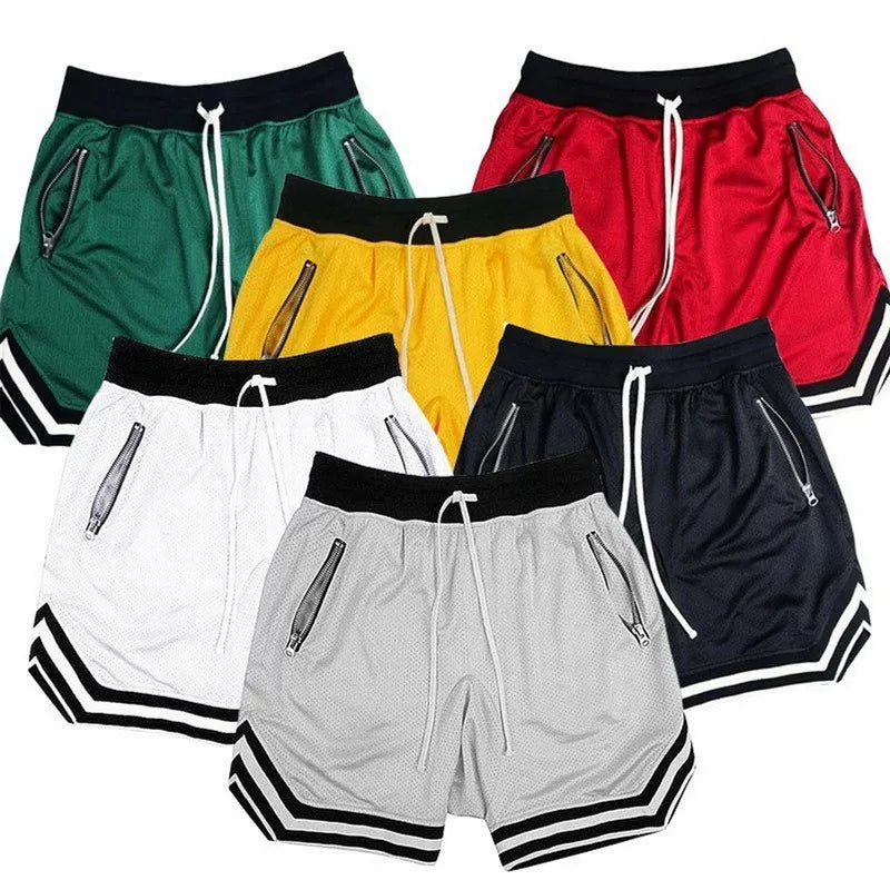 2023 Men's Casual Shorts Summer Running Fitness Fast-drying Shorts/Loose Basketball Football Gym Training Shorts