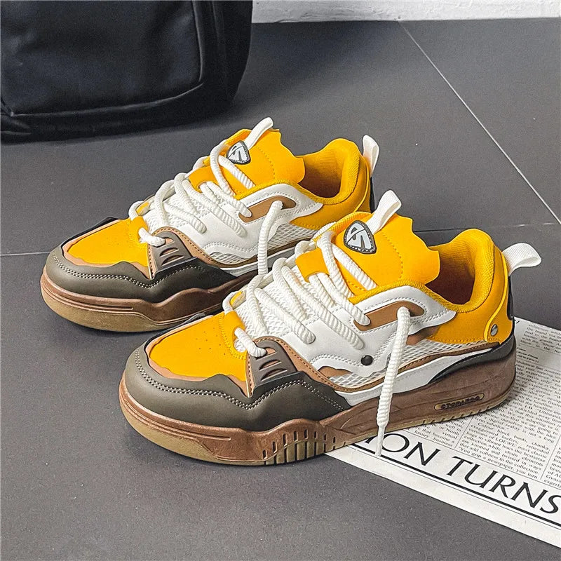 Men's shoes four seasons of the new style students/retro platform leisure sports shoes