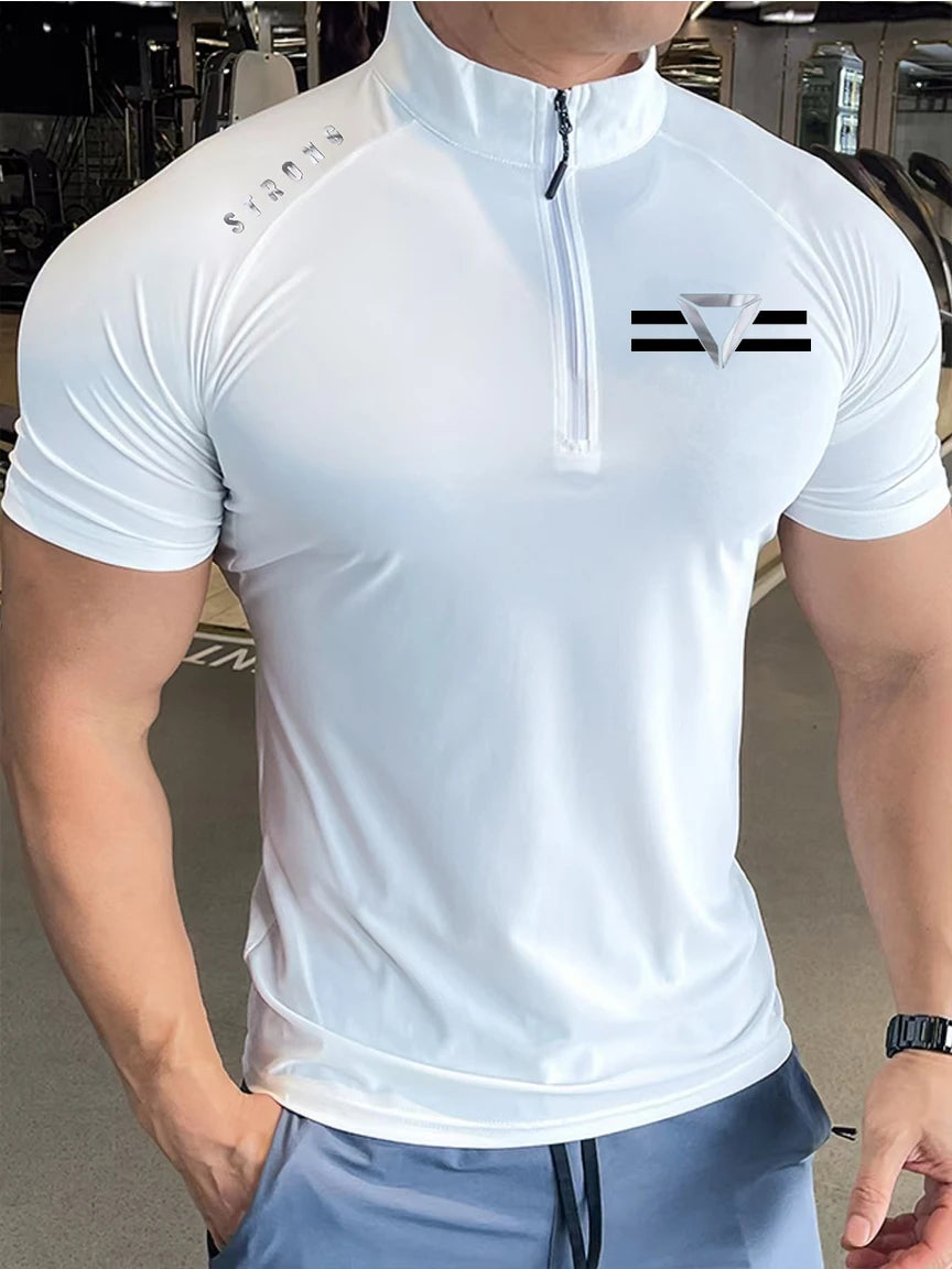 Men's T-shirt A New Fashion Trend For Fitness And Sports/Round-neck T-shirt Simple And Versatile Summer Casual Short-sleeved