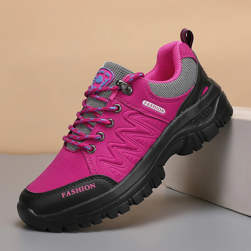 Outdoor Hiking Shoes for Women Anti Slip Comfortable Lightweight/Luxury Brand Waterproof Platform Trekking New Women's Sneakers