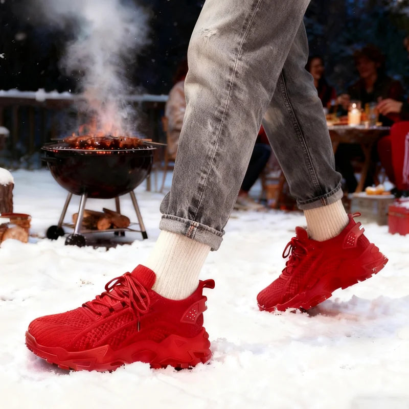 Women's Winter Warm Sports Shoes Non Slip Soles Suitable/for Cold Weather Outdoor Walking Shoes Fashionable Versatile