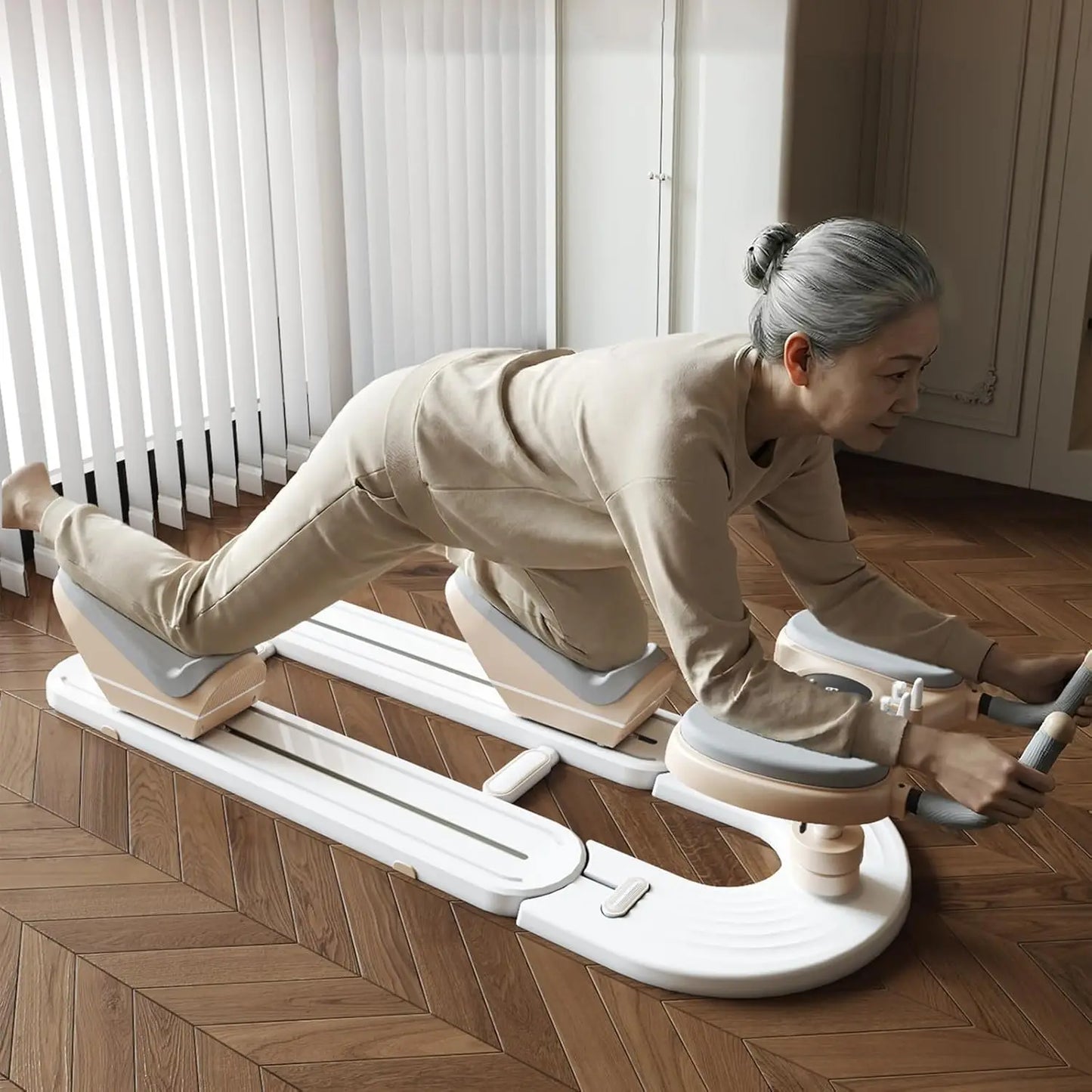 Back Stretch Trainer Home Spinal Twist Machine/for Abdominal Crunches Waist Slimming Leg Extension Workouts