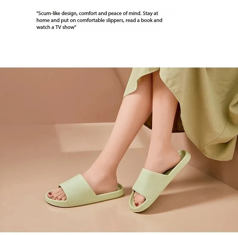 Soft Sole Massage Shower Shoes for Women Waterproof/Non-slip Home Leisure Fashion Bathroom Slippers