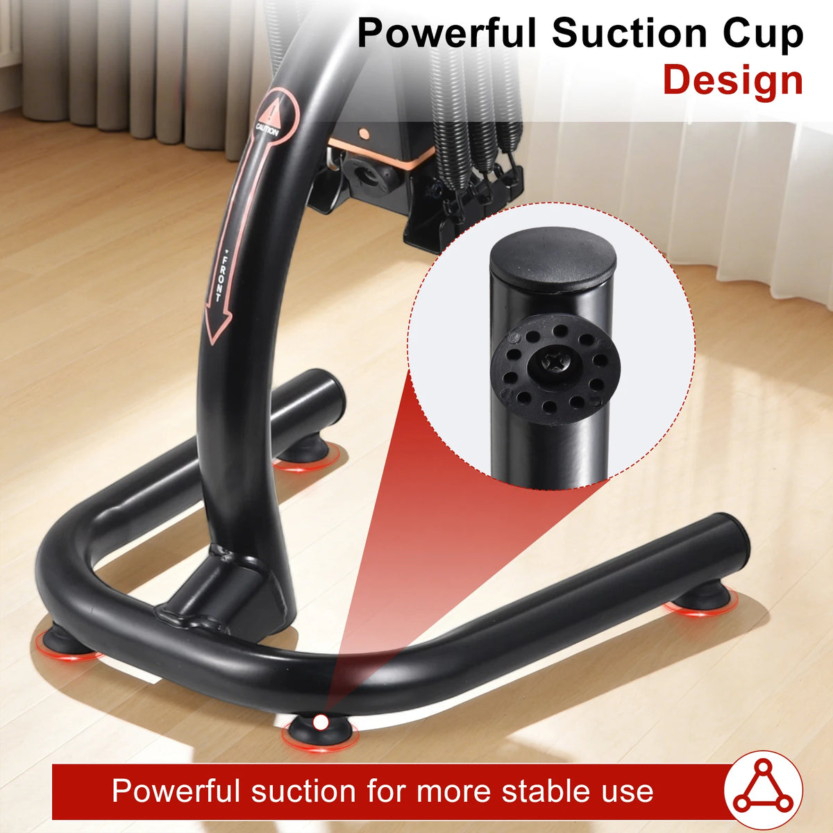 Squat Machine for Home Gym Adjustable Glute Leg Core Strengthener/Assisted Squat Trainer with Variable Resistance Intensity