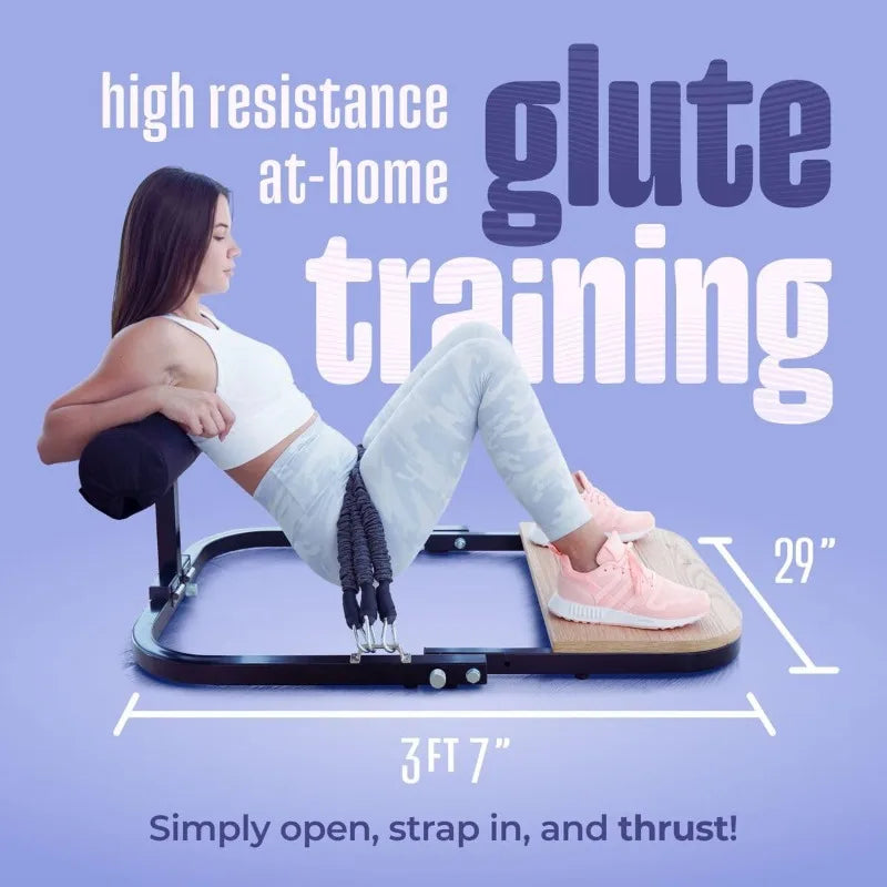 BootySprout Hip Thrust Machine for High Resistance/Glute Training Home Gym Workout Equipment