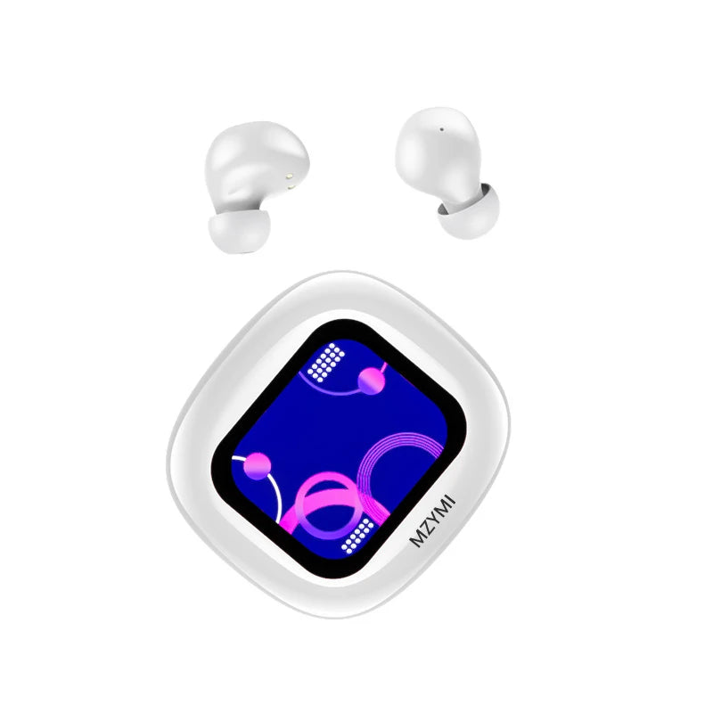 MZYMI S09 Wireless Earphone Bluetooth5.4 Active Noise Cancelling/ Touch Control Headphone Support TF Card In Ear Earbud With Mic