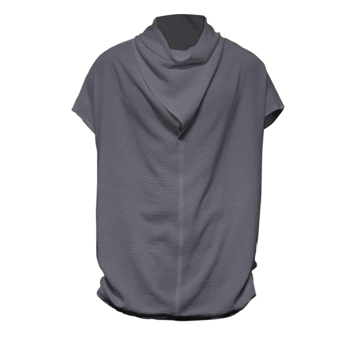 Men's  Silk Stacked Collar Sleeveless Undershirt Men's Sleeveless T Shirt/Men's Loose 3xlt Shirts for Men Big And Tall