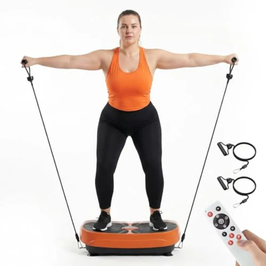 Vibration Plate Exercise Machine for Lymphatic Drainage Weight Loss/Full Body Workout Fitness Platform with Remote Vibrating