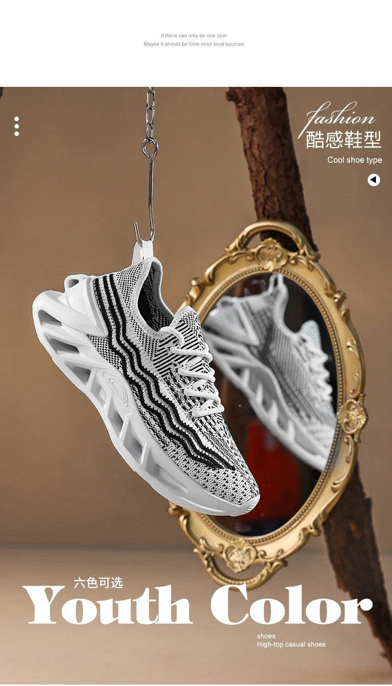 YRZL Sneakers Women Running Shoes Breathable Mesh Comfortable/Athletic Sneakers for Men Non Slip Sports Shoes for Woman