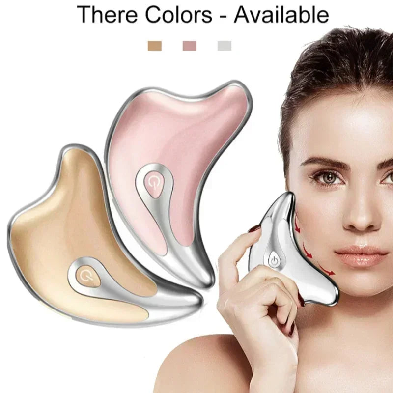 Gua Sha Scraper Facial Massager Face Lifting Slimming/LED Light Microcurrent Skin Rejuvenation Electric Body Massage